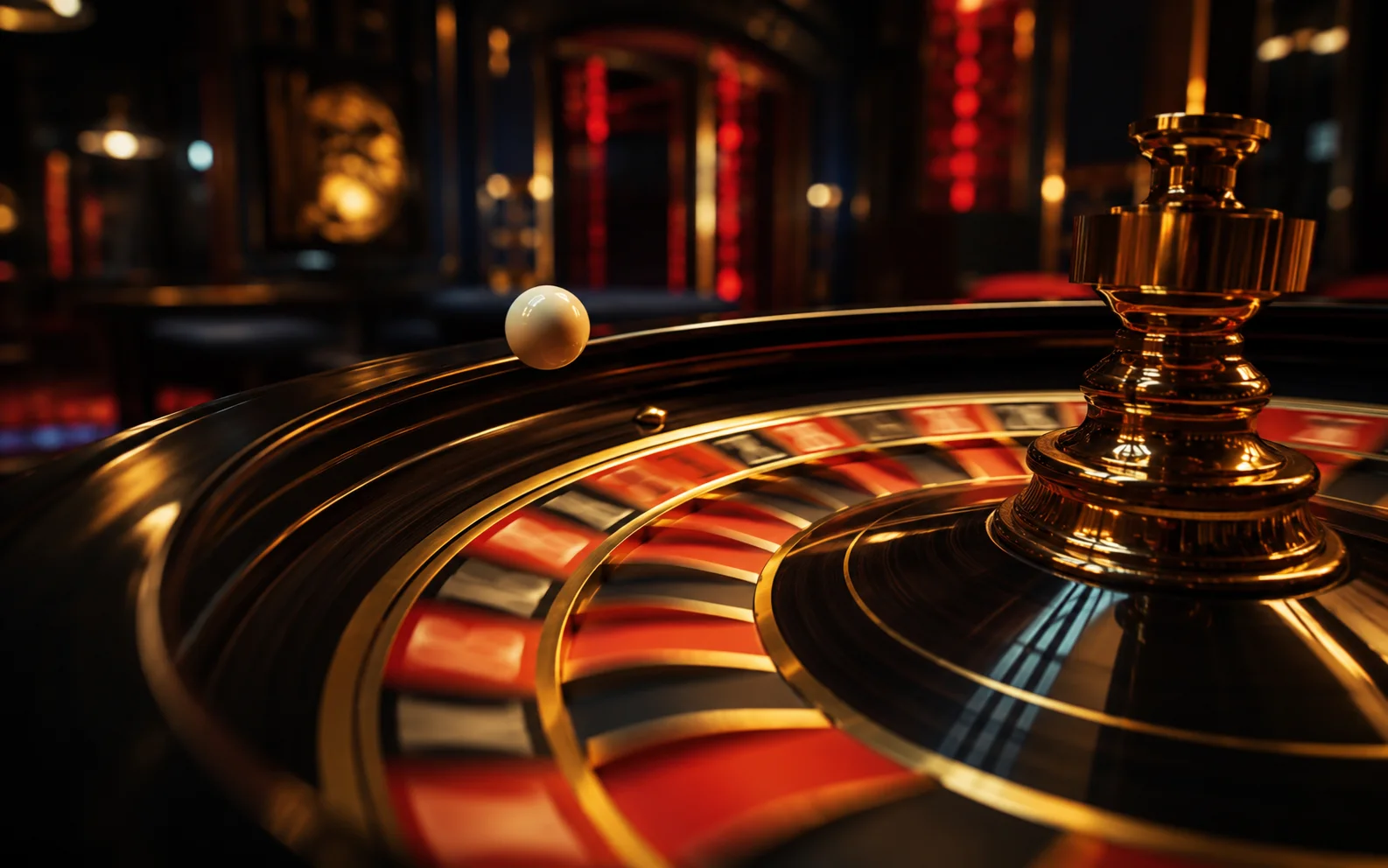 Mesa de ruleta europea en vivo de Fraga Casino Chile con crupier hispanohablante, ficha dorada y tablero de apuestas iluminado