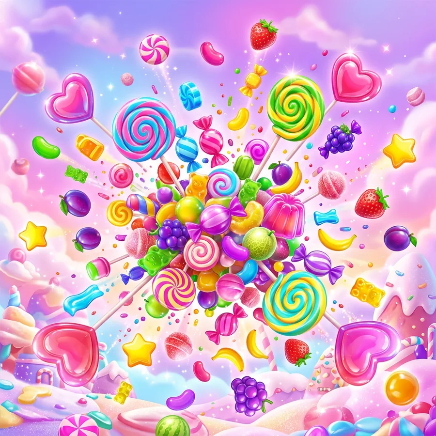 Captura del juego Sweet Bonanza de Pragmatic Play en Fraga Casino